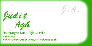 judit agh business card